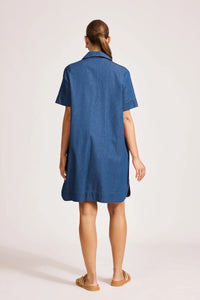Melenia Denim Shirt Dress | Indigo