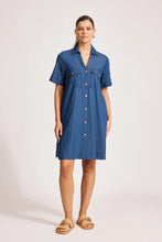 Load image into Gallery viewer, Melenia Denim Shirt Dress | Indigo