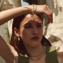 Load image into Gallery viewer, Two-tone Pave Huggies