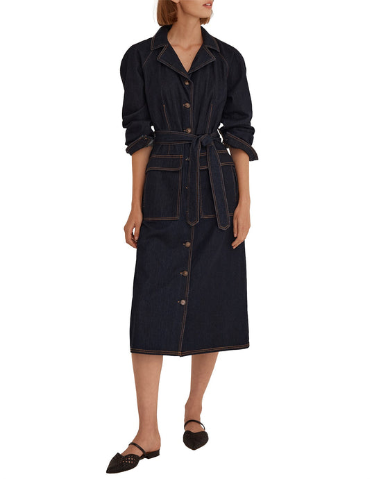 Boston Denim Shirt Dress | Indigo