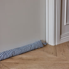 Load image into Gallery viewer, Samara Stripe Dark Blue Draught Stopper