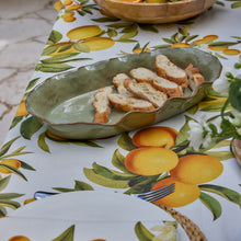 Load image into Gallery viewer, Marseille Wavy Green Oval Dish