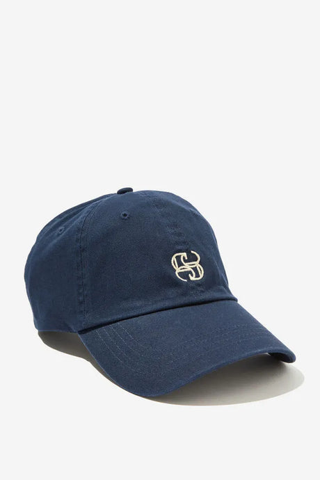 Ceres Monogram Cap | Navy Ecru Stitch