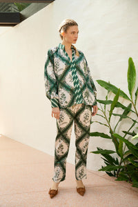 Chloe Dahlia Blouse | Green
