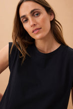 Load image into Gallery viewer, Extended Shoulder Tee | Black