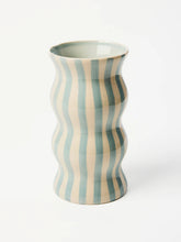Load image into Gallery viewer, Palma Stripe Vase | Pale Blue