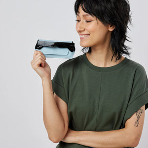 Leather Glasses Case | Sky Blue