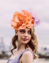 Load image into Gallery viewer, Cindy Fascinator | Orange