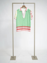Load image into Gallery viewer, 6075 Blouse | Green Limonade/Red Multi