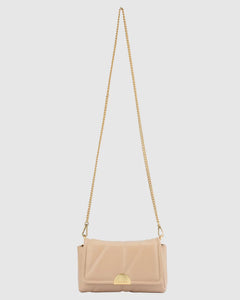 Sofia Quilted Shoulder Bag | Mink