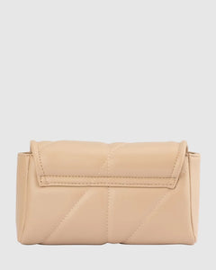 Sofia Quilted Shoulder Bag | Mink