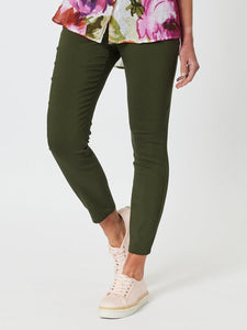 Mechanical Stretch Slim Leg Pant | Khaki