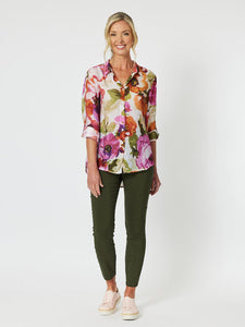 Mechanical Stretch Slim Leg Pant | Khaki