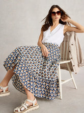 Load image into Gallery viewer, Ariel Mix Print Midi Skirt