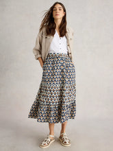 Load image into Gallery viewer, Ariel Mix Print Midi Skirt