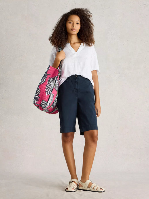 Hayley Organic Chino Short | Dark Navy