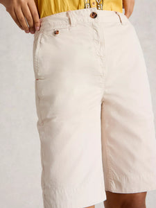 Hayley Organic Chino Short | Natural White