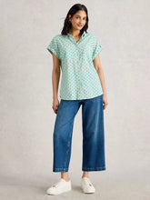 Load image into Gallery viewer, Ellie Organic Cotton Shirt | Green Multi