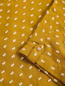 Ellie Organic Cotton Shirt | Mid Chartreuse