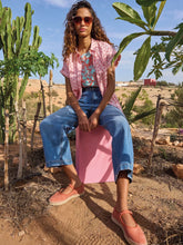 Load image into Gallery viewer, Ellie Organic Cotton Shirt | Pink Multi