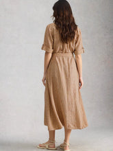 Load image into Gallery viewer, Tiff Linen Blend Shirt Dress | Natural Multi