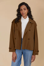 Load image into Gallery viewer, Freya Crop Trench | Toffee