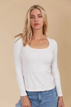 Load image into Gallery viewer, Naria Scoop Neck Top | Ivory