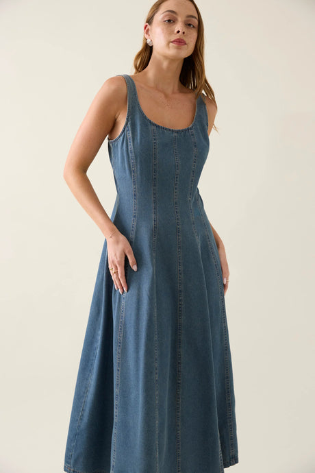 Sophie Denim Tank Dress | Drift