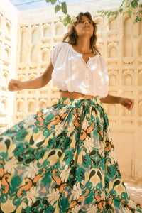 Aurora Maxi Skirt | Paisley