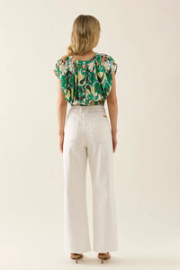 Aurora Reversible Crop Top | Paisley