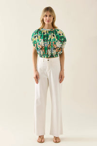 Aurora Reversible Crop Top | Paisley