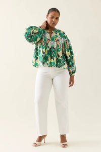 Aurora Button Blouse | Paisley