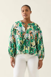 Aurora Button Blouse | Paisley