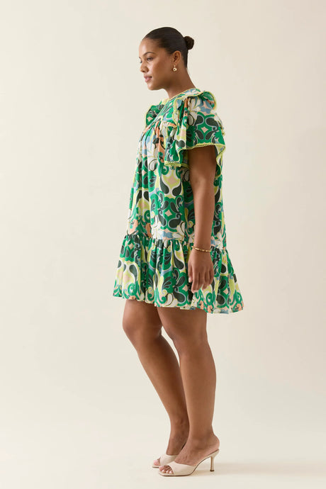 Aurora Frill Dress | Paisley