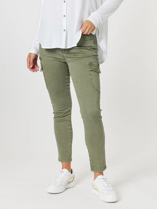 Paige Cargo Pant | Washed Khaki