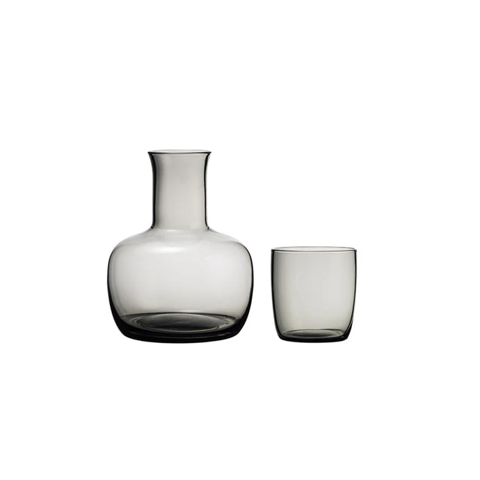 Water Carafe Set | Bulb Charcoal