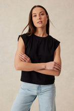 Load image into Gallery viewer, Extended Shoulder Tee | Black