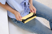 Load image into Gallery viewer, Leather Glasses Case | Yellow