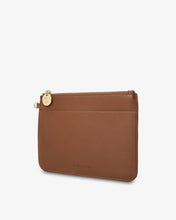 Load image into Gallery viewer, Flat Pouch l Tan Saffiano