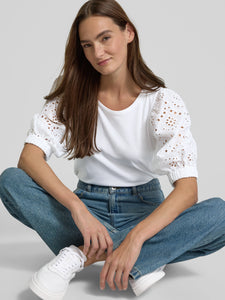 Puffy O SS Tee | White