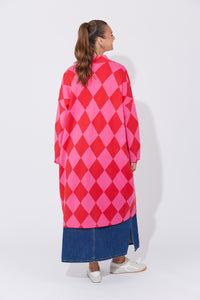Casablanca Cardigan | Chilli/Pink