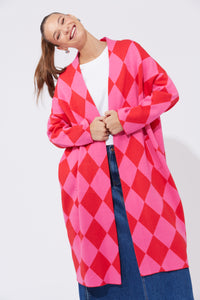 Casablanca Cardigan | Chilli/Pink