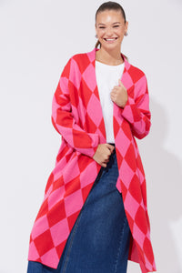 Casablanca Cardigan | Chilli/Pink