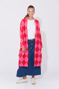 Casablanca Cardigan | Chilli/Pink