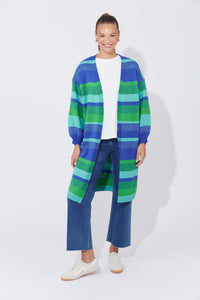 Yuma Cardigan | Blue/Oasis