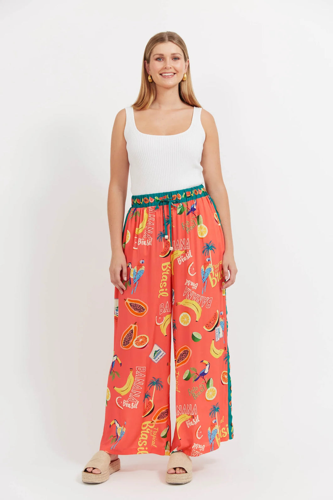 Cabana Pant | Brasil Coral