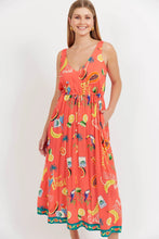 Load image into Gallery viewer, Cabana Tie Dress | Brasil Coral