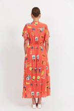 Load image into Gallery viewer, Cabana V Neck Dress | Brasil Coral