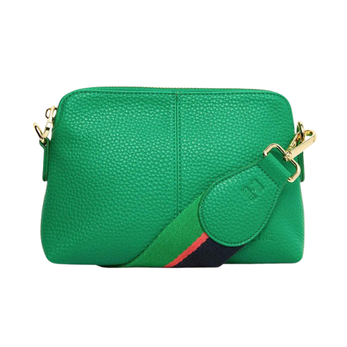 Burbank Crossbody | Green Pebble