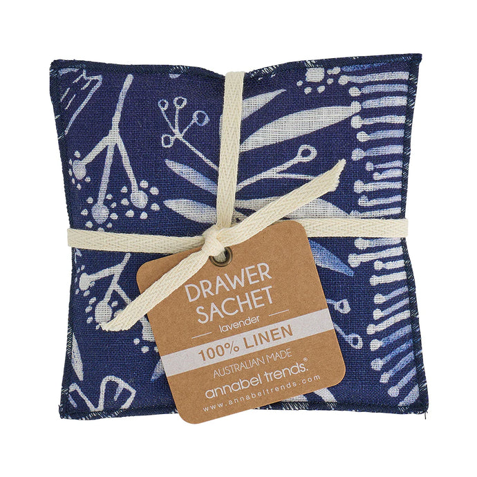 Linen Drawer Sachet | Navy Natives